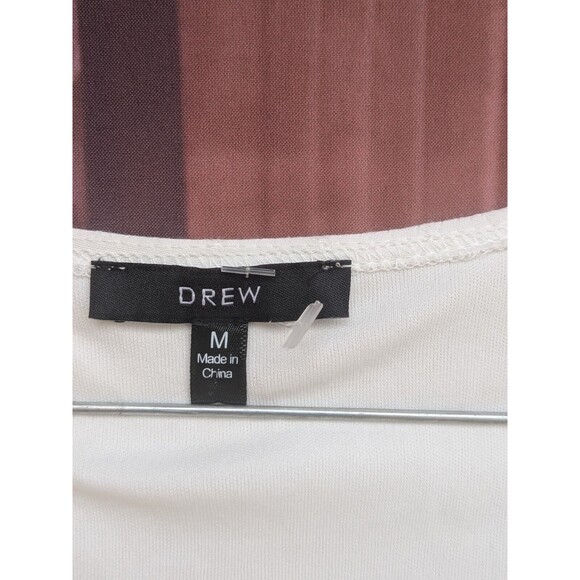 DREW Flowy White Fairy Dress Size Medium Cottage Bridal Graduation Romantic - Picture 5 of 9